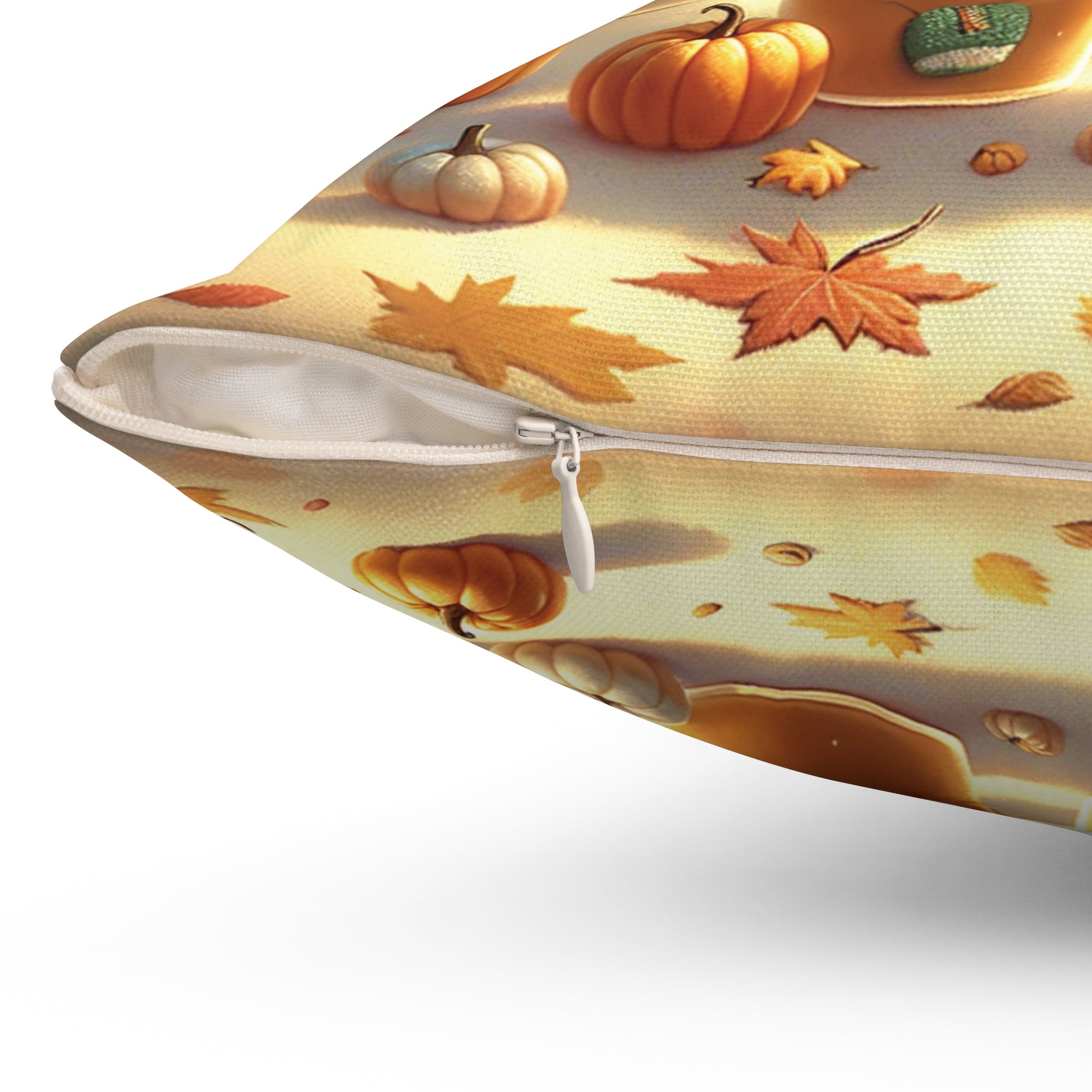 Cute Fall Pillow, Cozy Home Decor, Pumpkin Spice Vibes, Seasonal Accent, Perfect Gift for Autumn Lovers